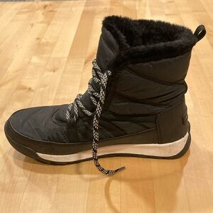 SOREL black winter boots, womens size 9